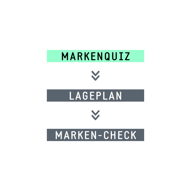 WILDHERZ Marken-Quiz Lageplan Marken-Check